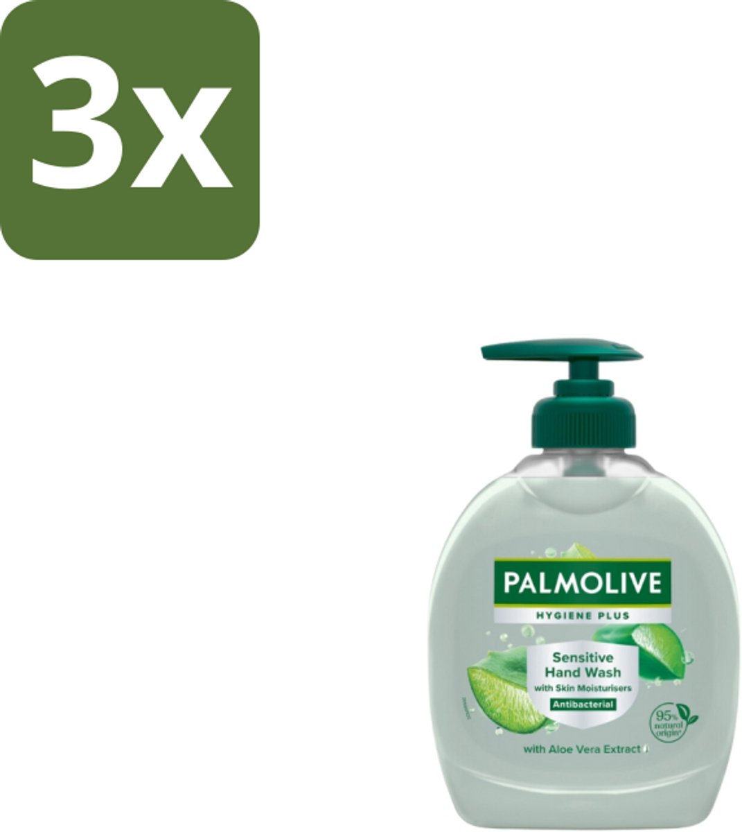 Palmolive – Handzeep – Hygiene Plus Sensitive – Pompje - 300 ml - Bulkverpakking - 3 stuks
