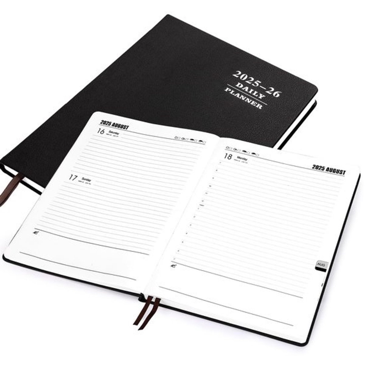 MTTProducts - Kesote agenda 2025-2026 - Familie planner - A4 formaat - Dagelijkse planner - Notitieboek - 1 dag 1 pagina