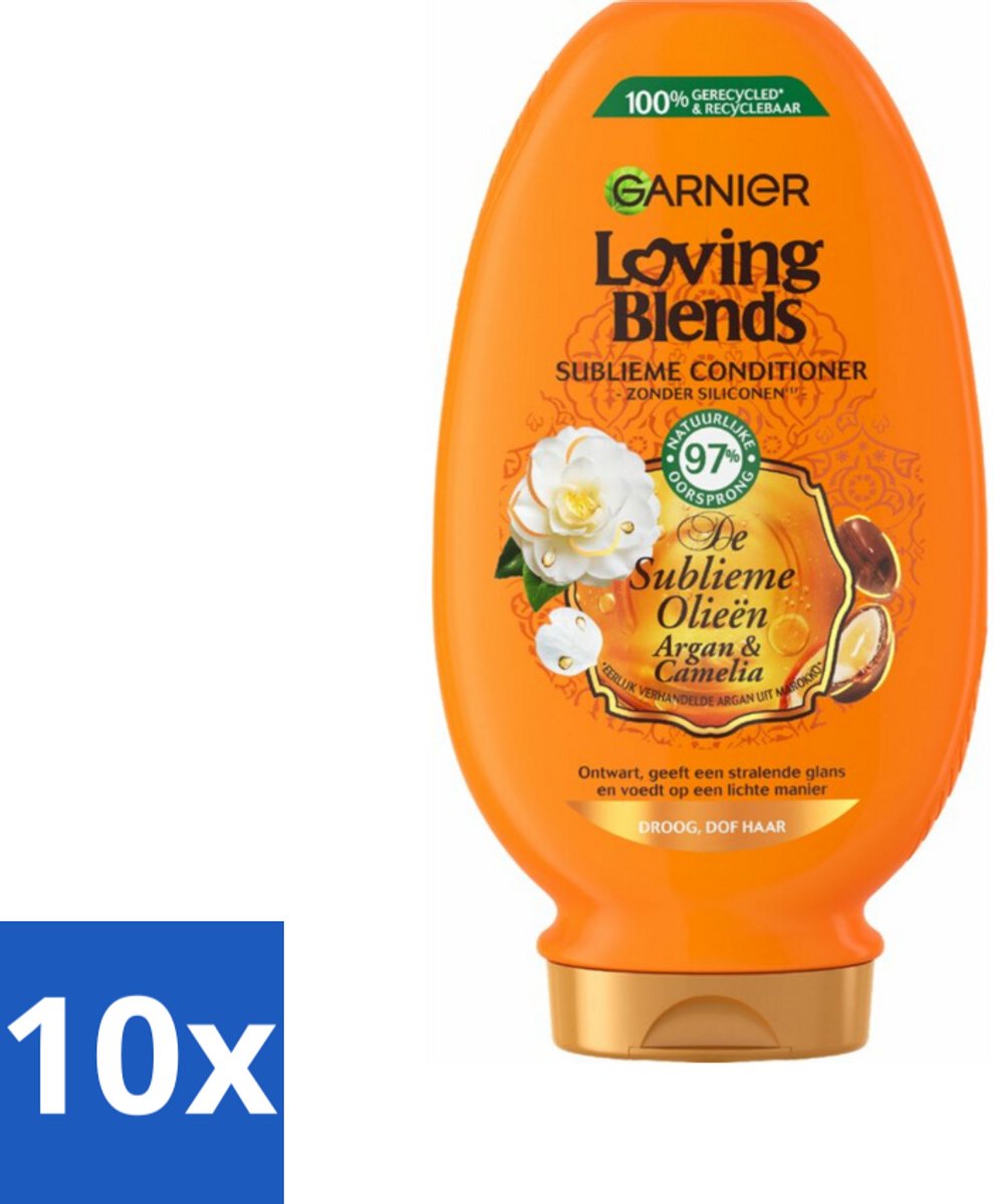 Garnier Loving Blends Argan- en Cameliaolie Conditioner 250 ml - Bulkverpakking - 10 stuks