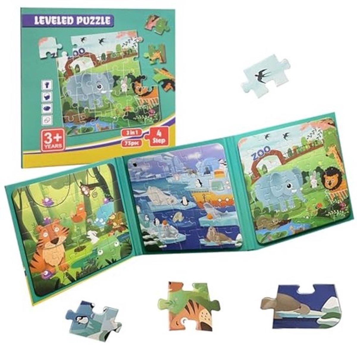 Magneetpuzzel voor Kinderen vanaf 3 Jaar - Onderwijs Speelgoed met 20/25/30 Delen