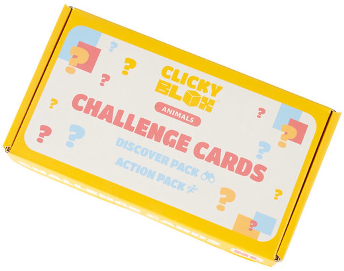 Clicky Blox® Uitdagingskaarten Dieren - 40 Opdrachtkaarten - Bij Clicky Blox Dieren