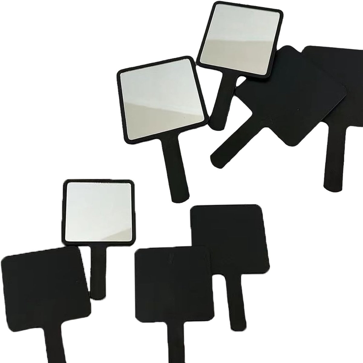 Handspiegel Set van 8 Stuks, Draagbare Make-up Spiegel voor Reizen, Kamperen en Thuisgebruik, Perfect voor Cadeaus en Feestdagen
