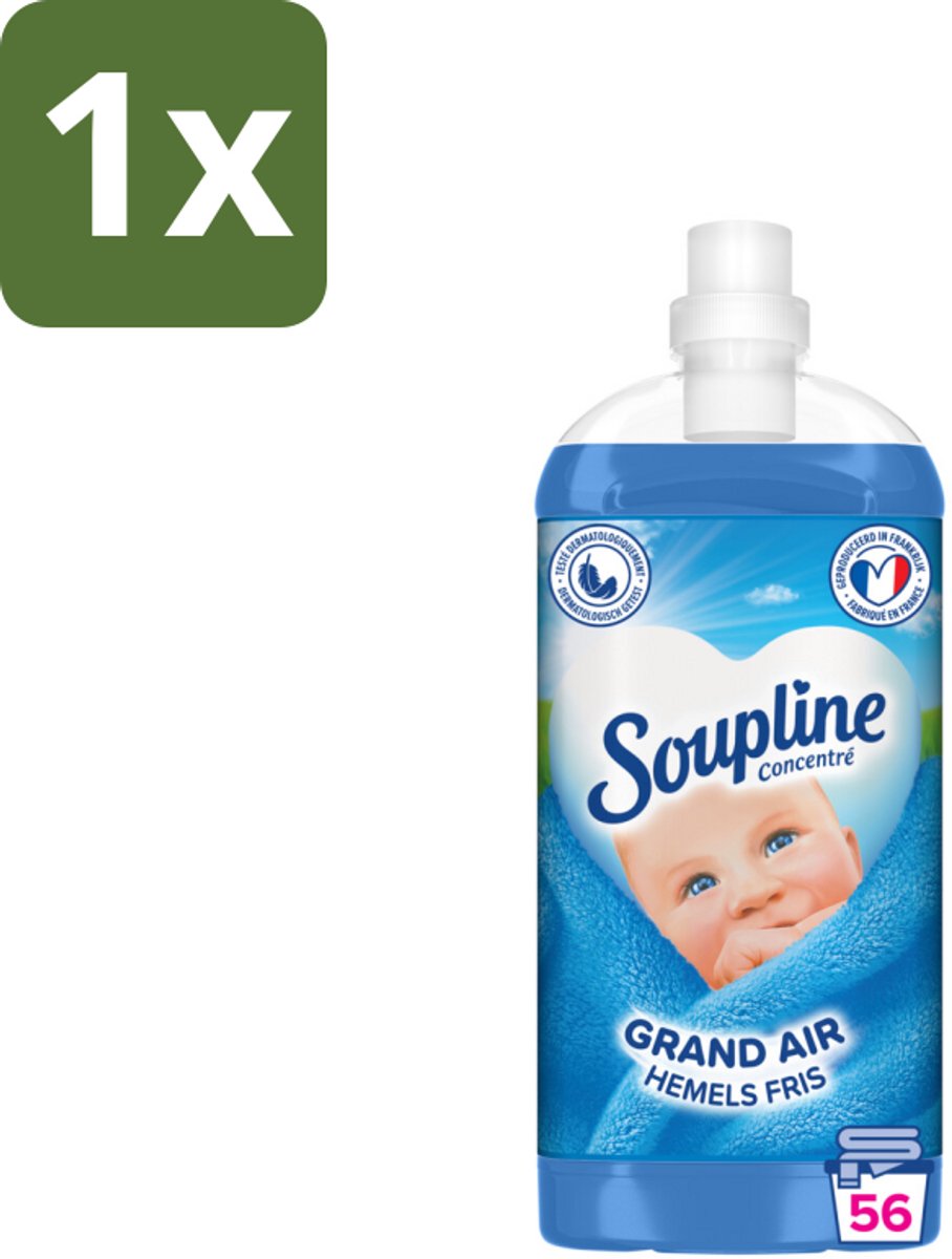 1 x Soupline - Wasverzachter - Hemels Fris - 1350 ml - Kabel - Kabels - Kabelsysteem - Kabelsysteem