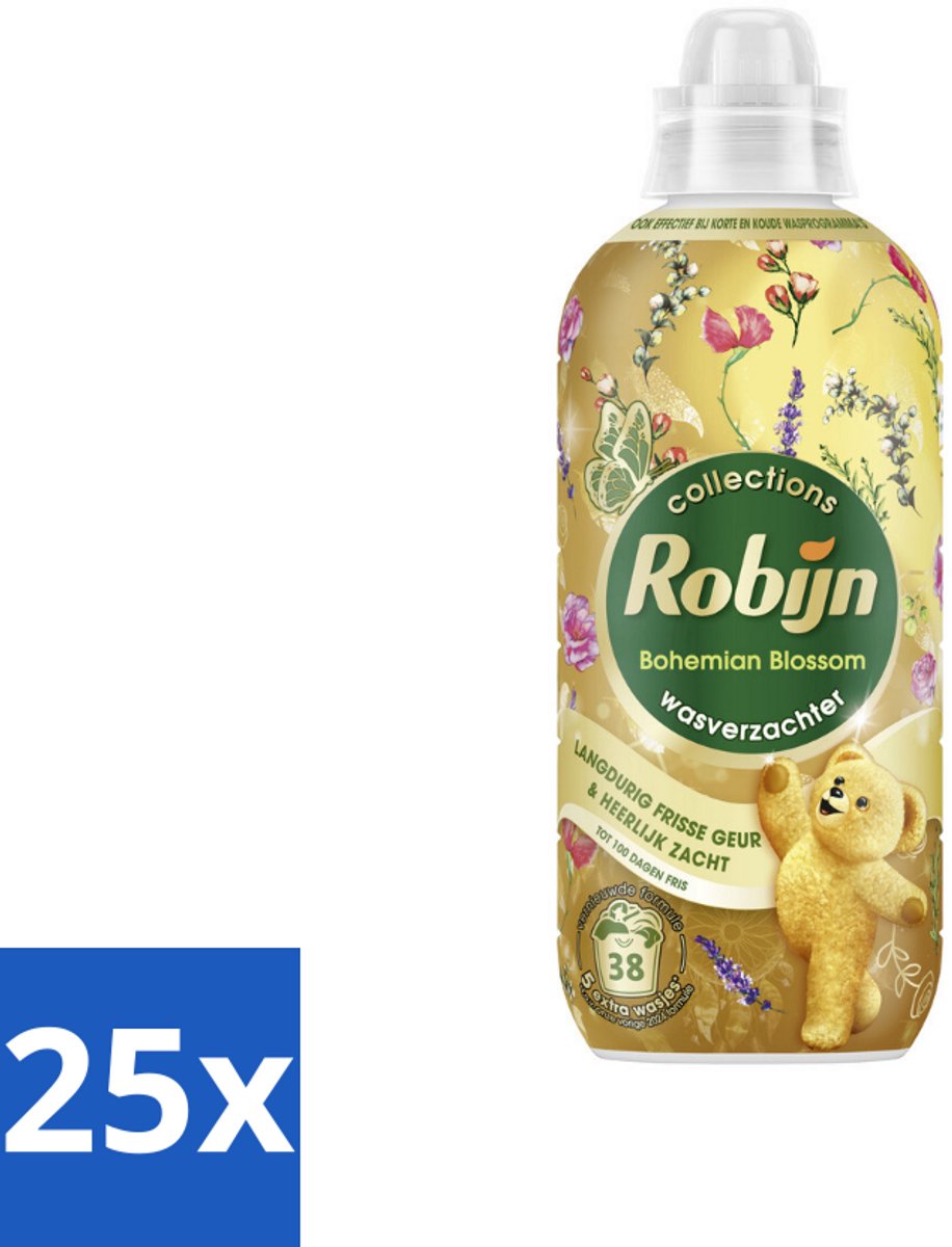25 x Robijn – Wasverzachter – Bohemian Blossom – 765 ml - Koffiezetapparaat
