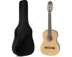 Áengus Gitaartas 3/4 Klassieke Gitaar – 36 Inch – Gitaarhoes met 8 mm Voering – Rugzak – Zwart