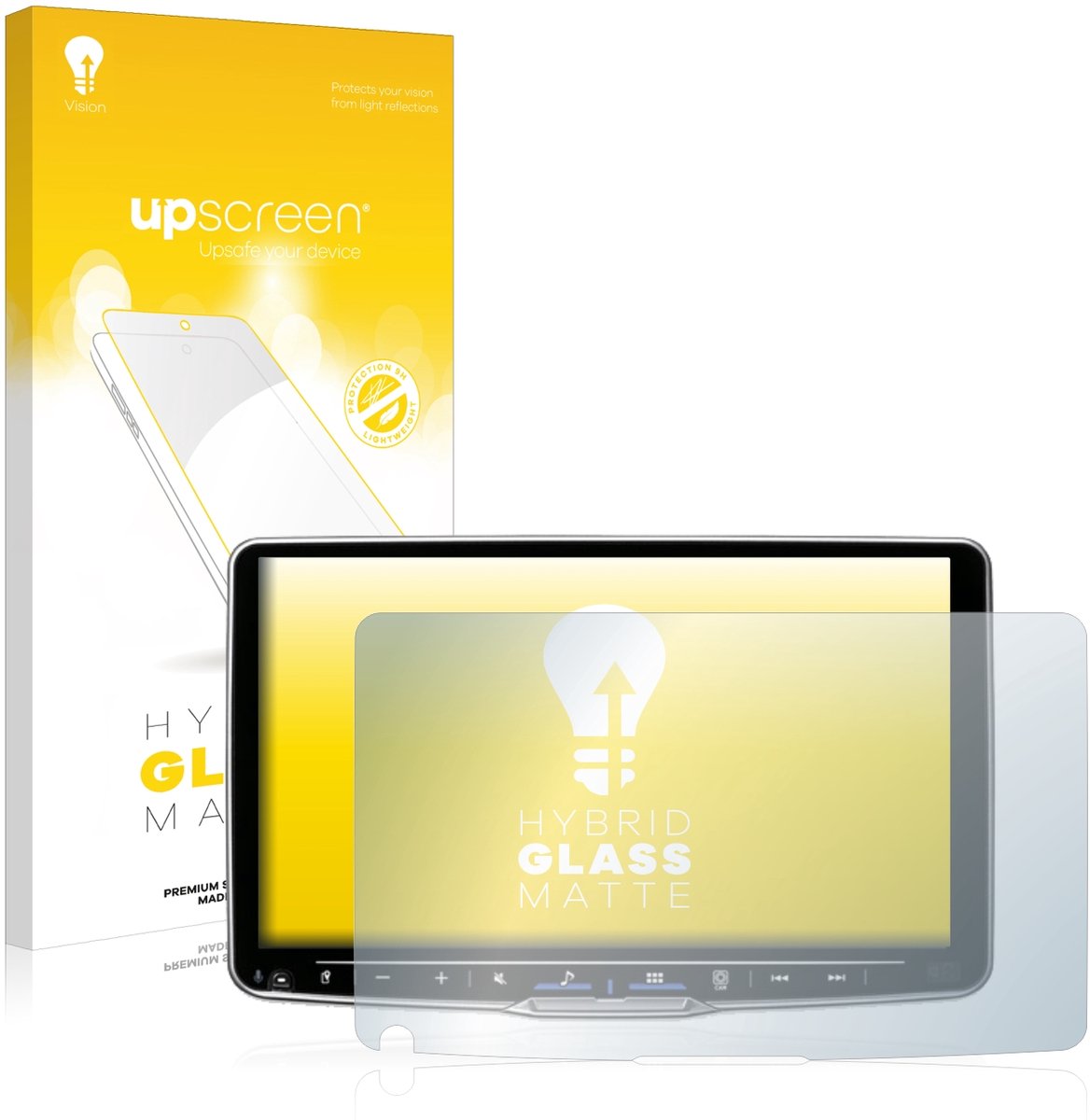 upscreen - Screenprotector voor Alpine iLX-F905D - Folie Beschermfolie Beschermglas matte