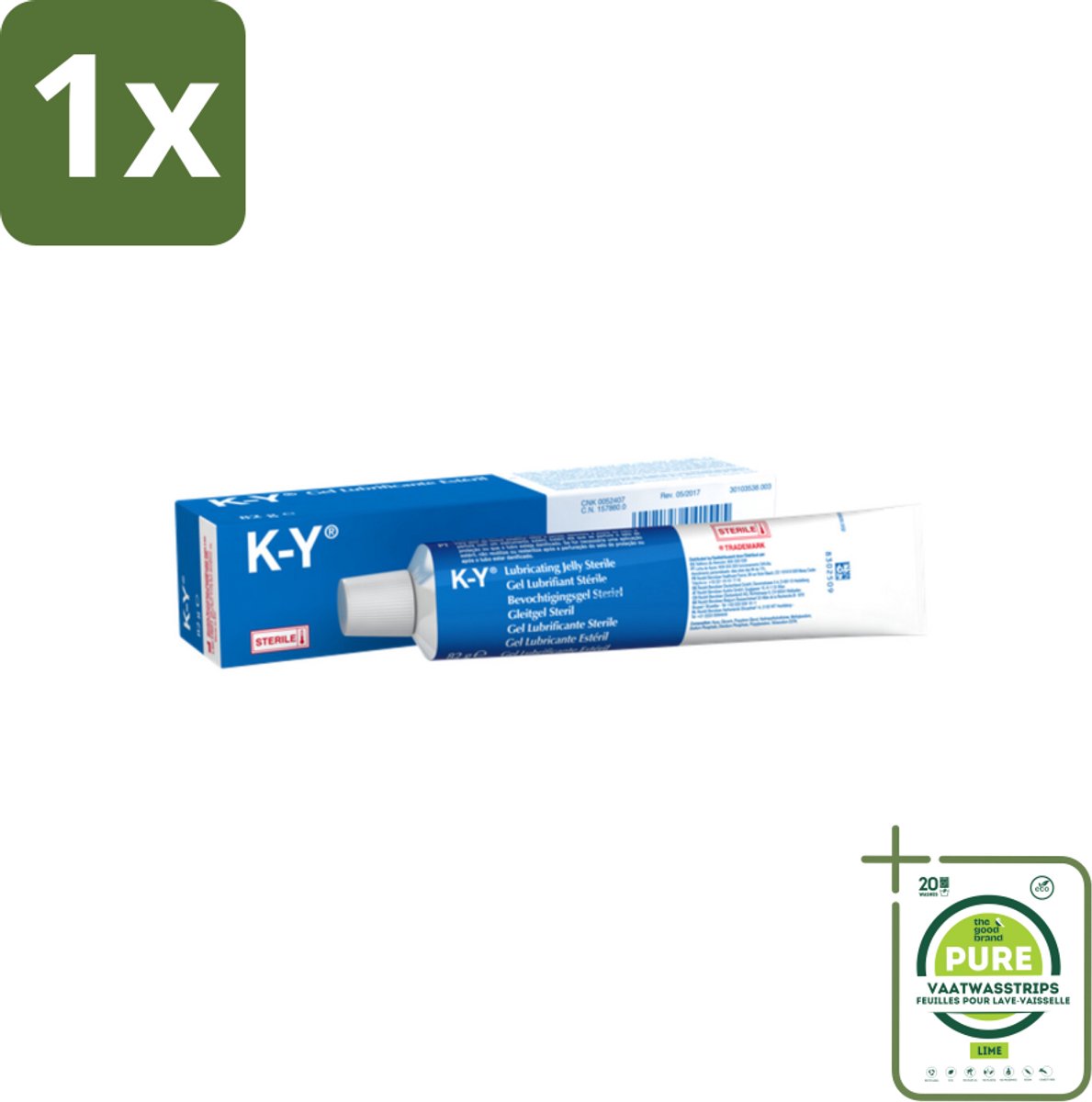 1 x K-Y Glijmiddel 82 gr - K-Y Bevochtigingsgel - Glijmiddel - Waterbasis - Bevochtigingsgel - Intiem Gebruik