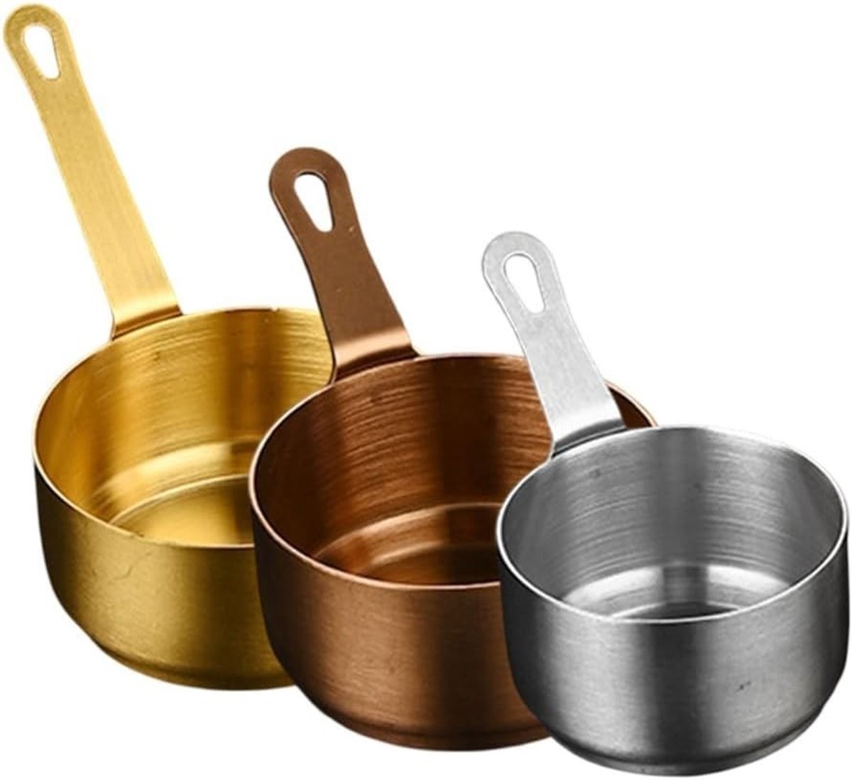 Compacte RVS Steelpan voor Melk en Saus, Antiaanbak Kleine Pot van 100ML, Ideaal voor Koken en Verwarmen