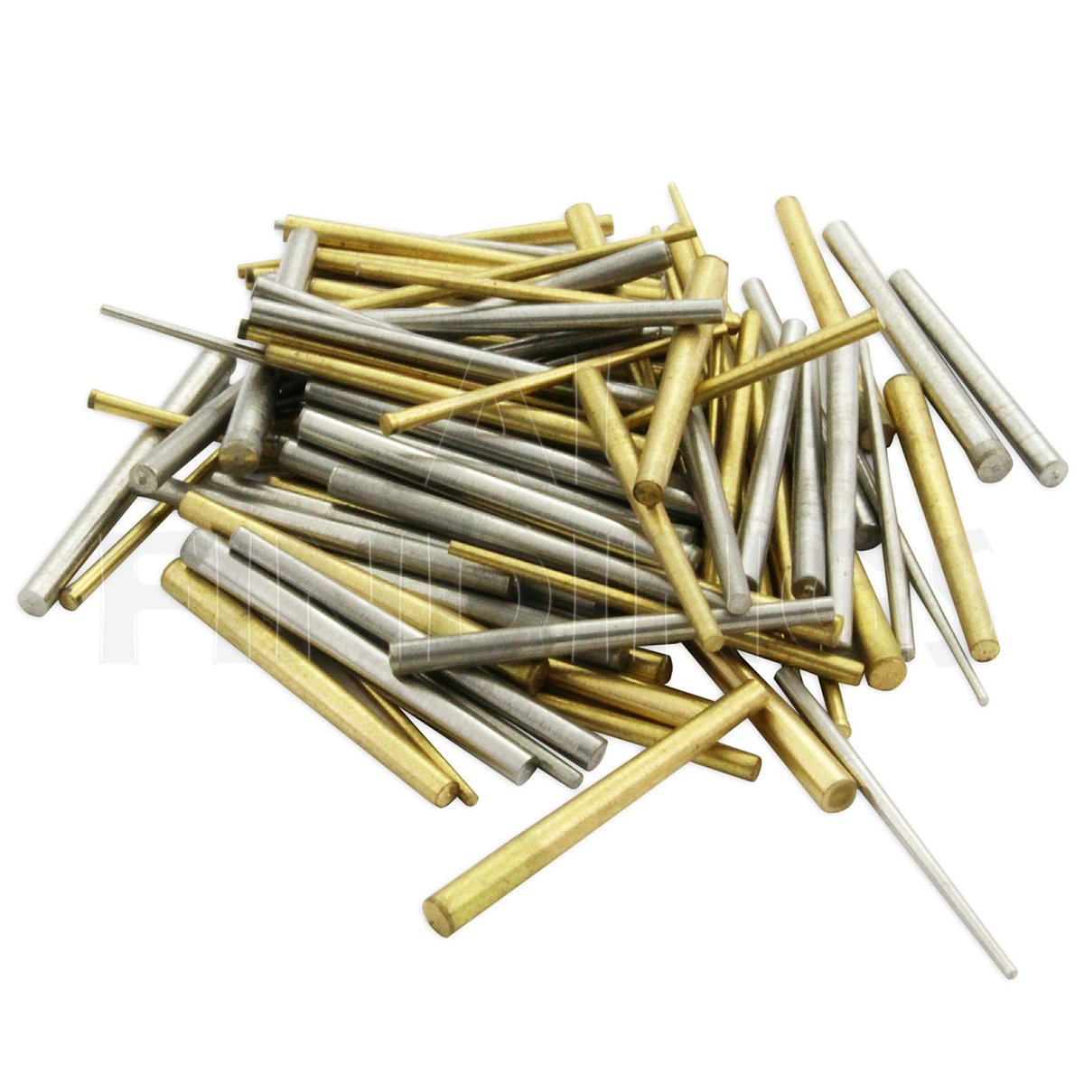 Juweliers Gereedschap 100 x Klok taps pennen staal messing assorrted mix maten pin taps toelopende reparaties - ShopVlot