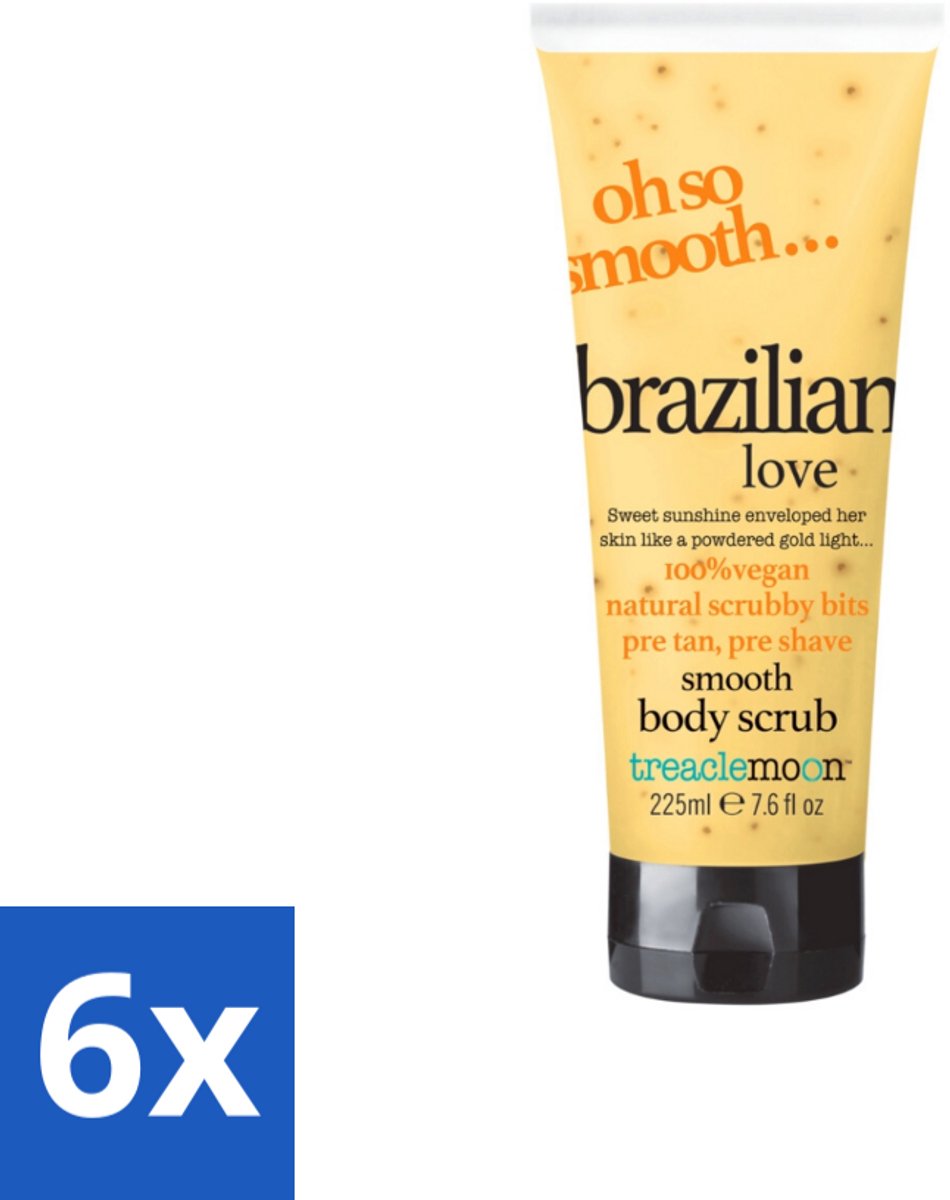 Treaclemoon – Body Scrub – Brazilian Love – 225 ml - Voordeelverpakking - 6 stuks