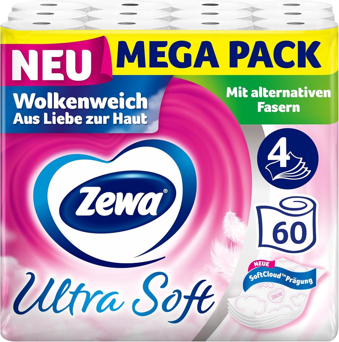 Toiletpapier Ultra Soft - 4-Laags - Extra Zacht - Huidvriendelijk - Met Reliëf - Comfortabel Toiletpapier