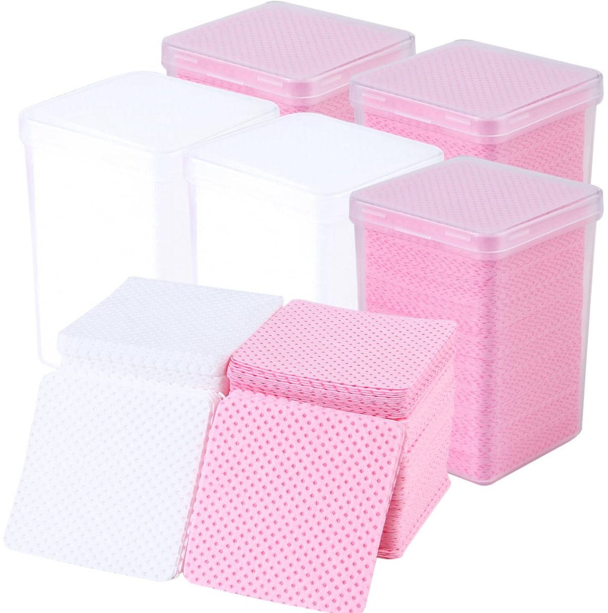 Elzusha - 1000 Stuks Lintvrije Nagelpads voor Schoonmaken van Gel Nagels