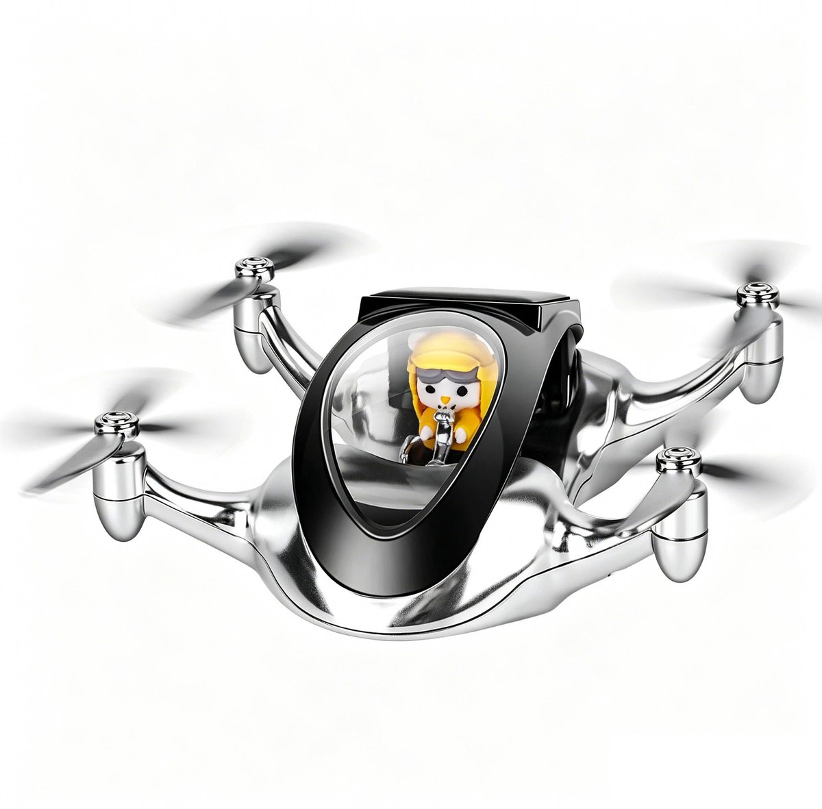 Elzusha - Zonne-energie Auto Luchtverfrisser met Draaiende Vleugels