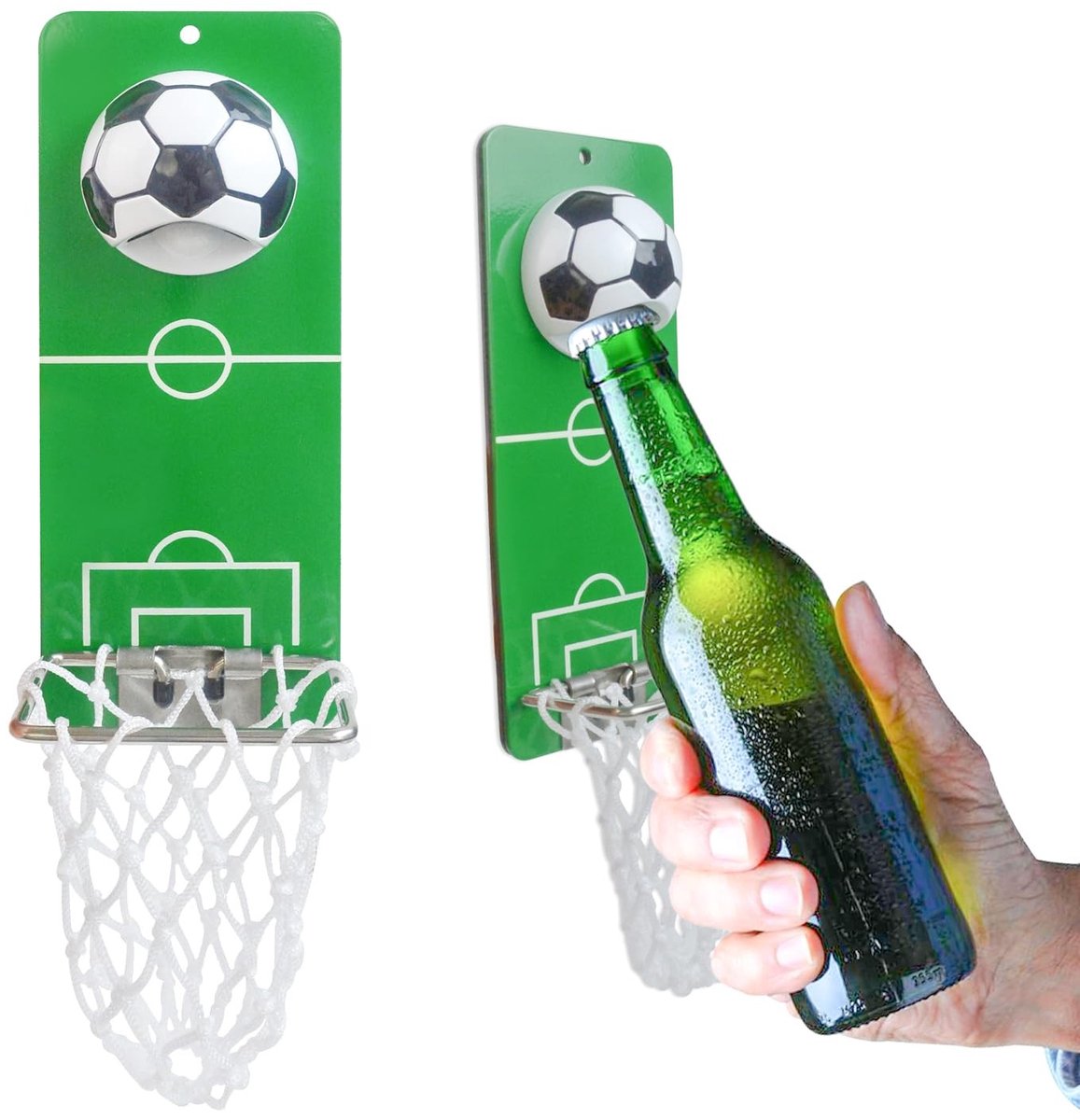 Elzusha - Muurmagnetische Flessenopener met Verzameltray voor Feestjes