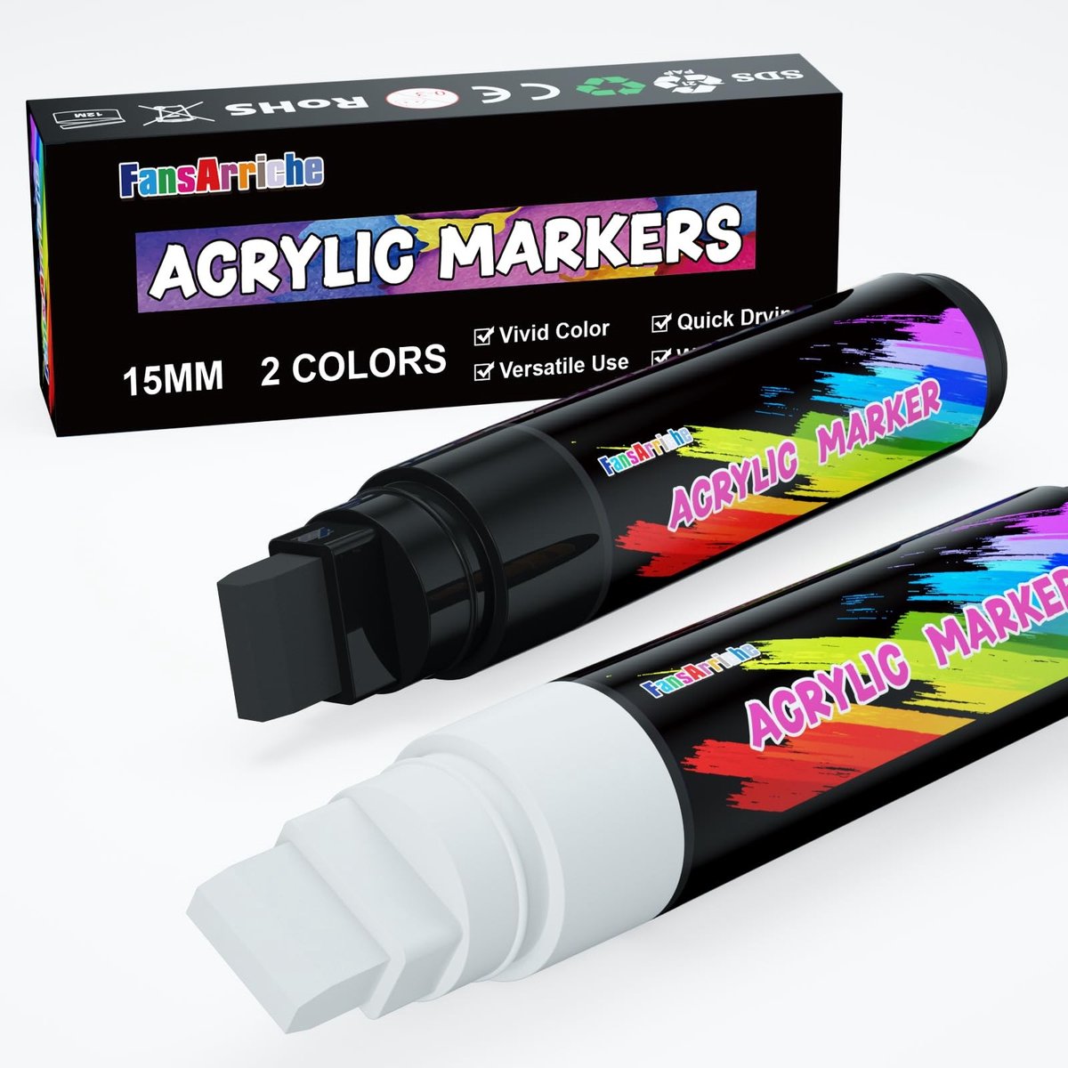 Elzusha - Jumbo Acryl Marker 15mm voor Buitenschilderingen
