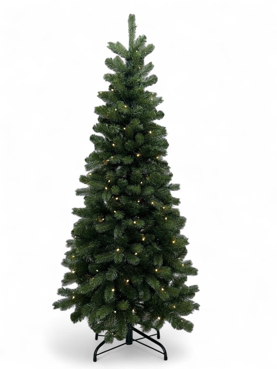 Elzusha - Kunstkerstboom Smal 240 cm met Verlichting
