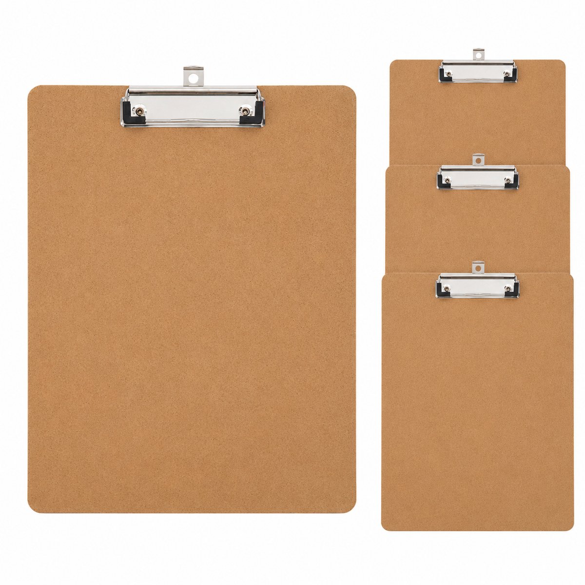 Somstyle Klemborden A4 Set - 4 Stuks - Clipboard - Klembord - Bruin