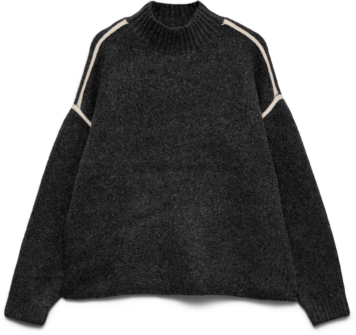 VERO MODA - VMBOOM LS HIGHNECK PIPING PULLOVER NOOS - Dames - Gebreide truien