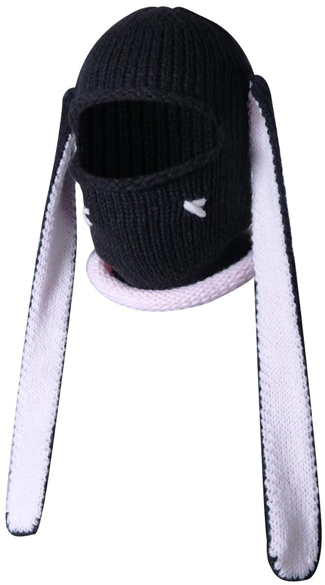 Elzusha - Winter Warm Full Face Mask voor Dames met Ox Horn Design