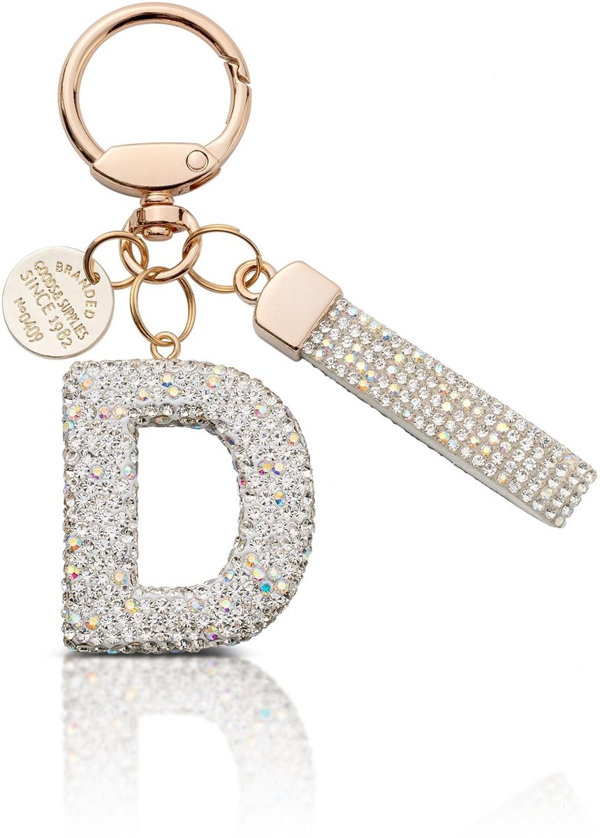 Elzusha - Sleutelhanger met Glitter en Rhinestones voor Dames