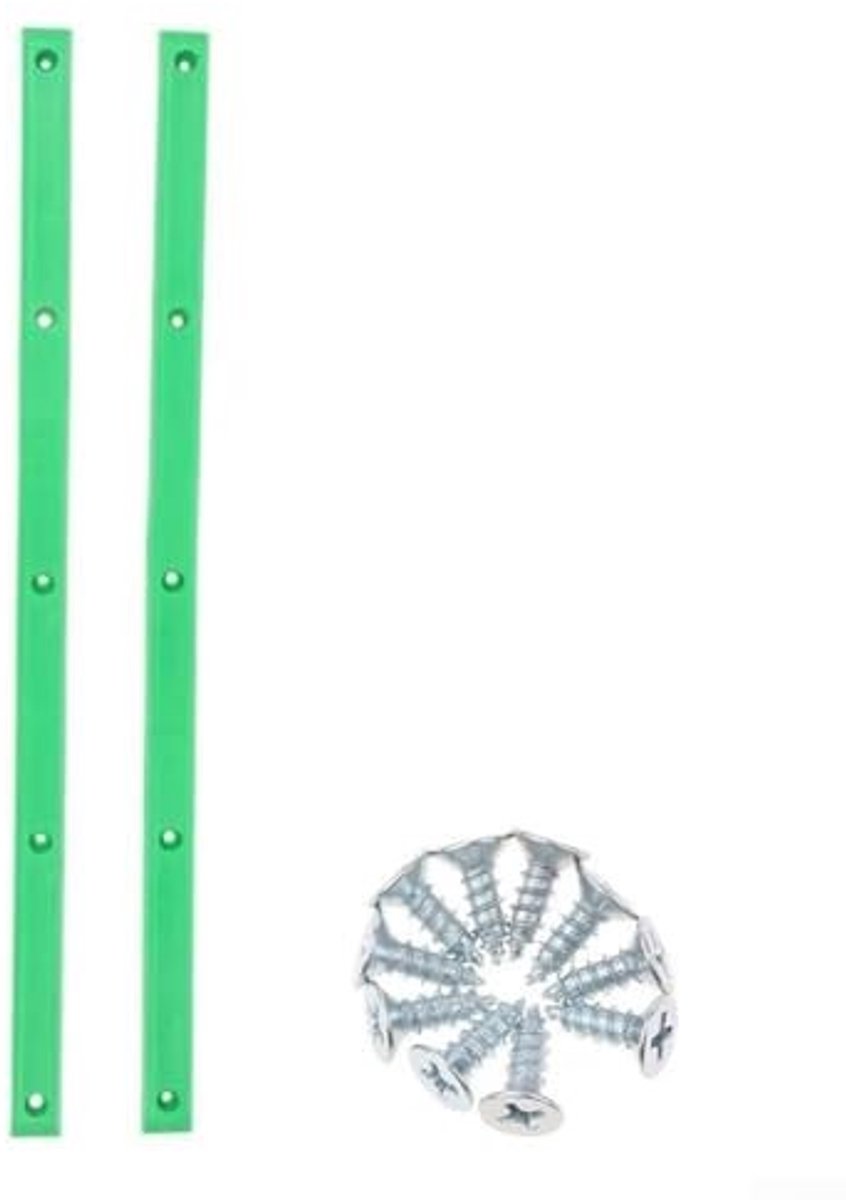 Elzusha - Skateboard Anti-collision Strips - Bescherming voor onderkant met schroeven - Groen