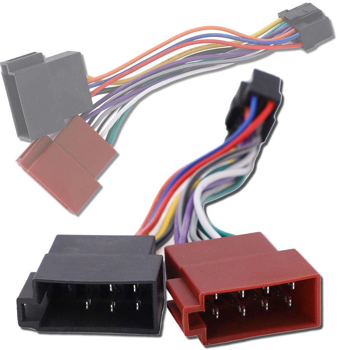 Elzusha - 16-Pins ISO Draadconnector voor Autoradio
