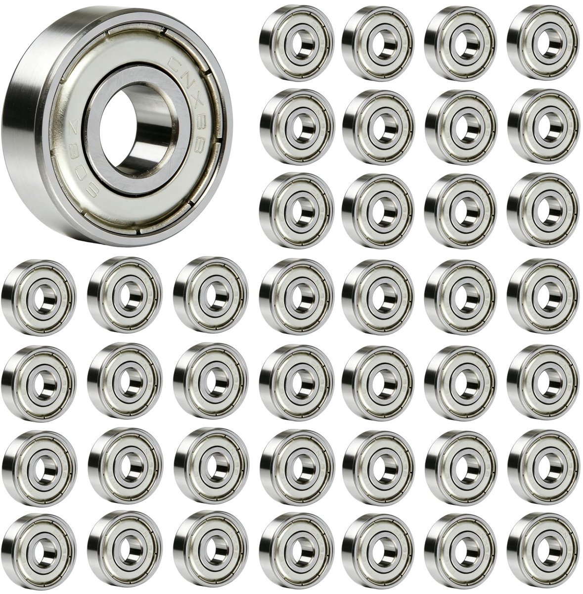 Elzusha Set van 40 608ZZ Kogellagers voor Skateboards en Scooters