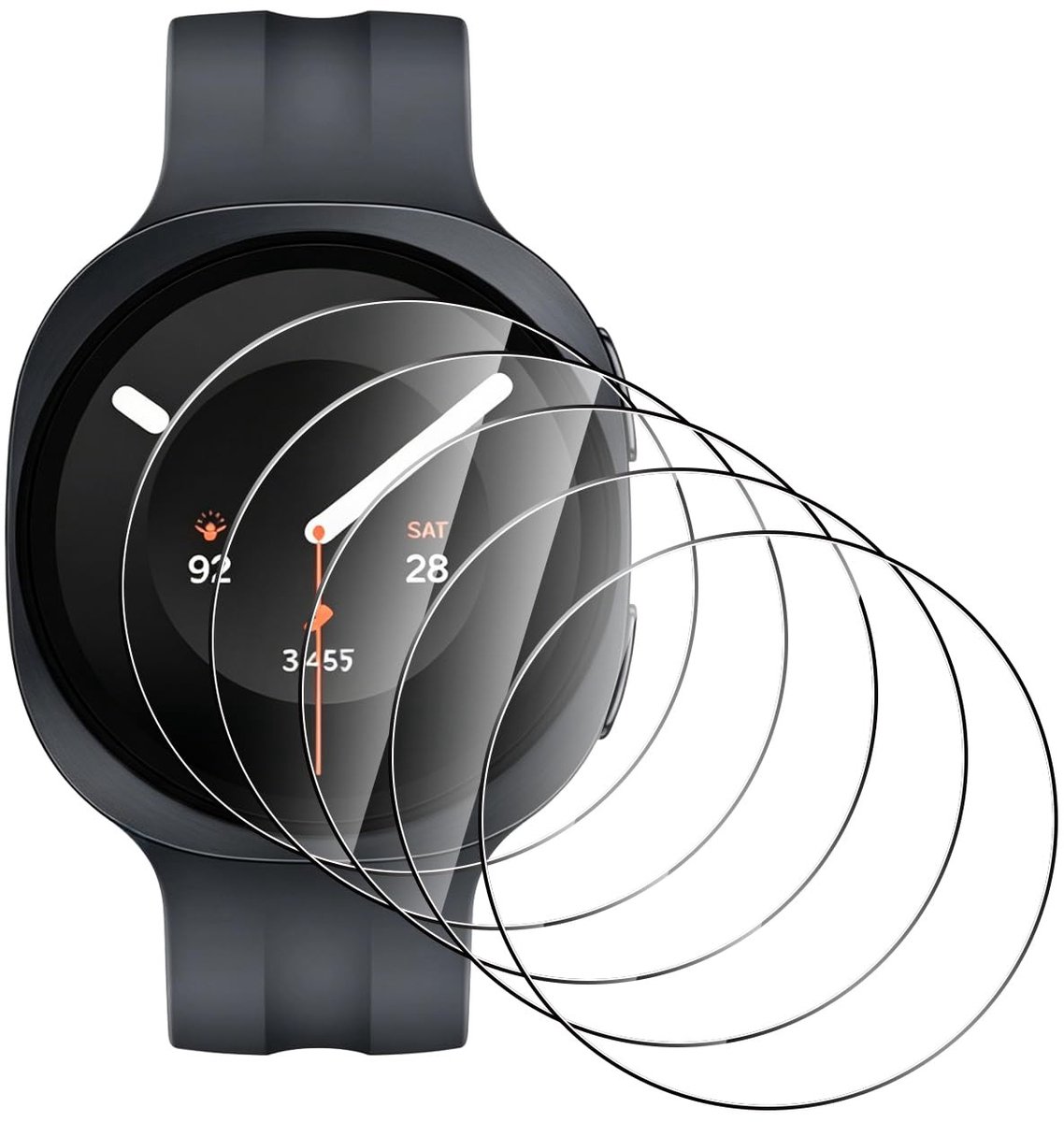 Elzusha - 5 Pack Screen Protector voor Smartwatch