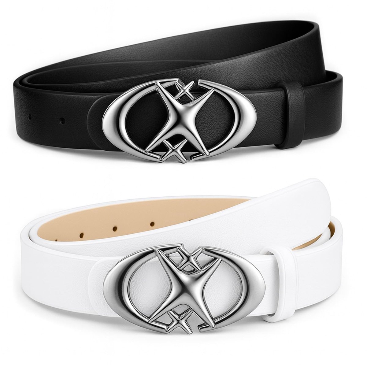 Elzusha - Y2K Streetwear Riem met Oval D-Buckle voor Vintage Look