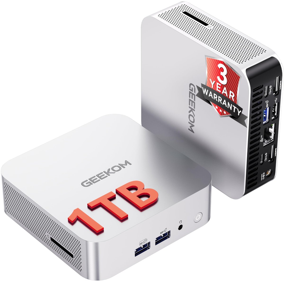 Mini PC Ryzen 7 6800H 16GB RAM 1TB SSD krachtige computer Dual 4K schermen WiFi 6E Windows 11