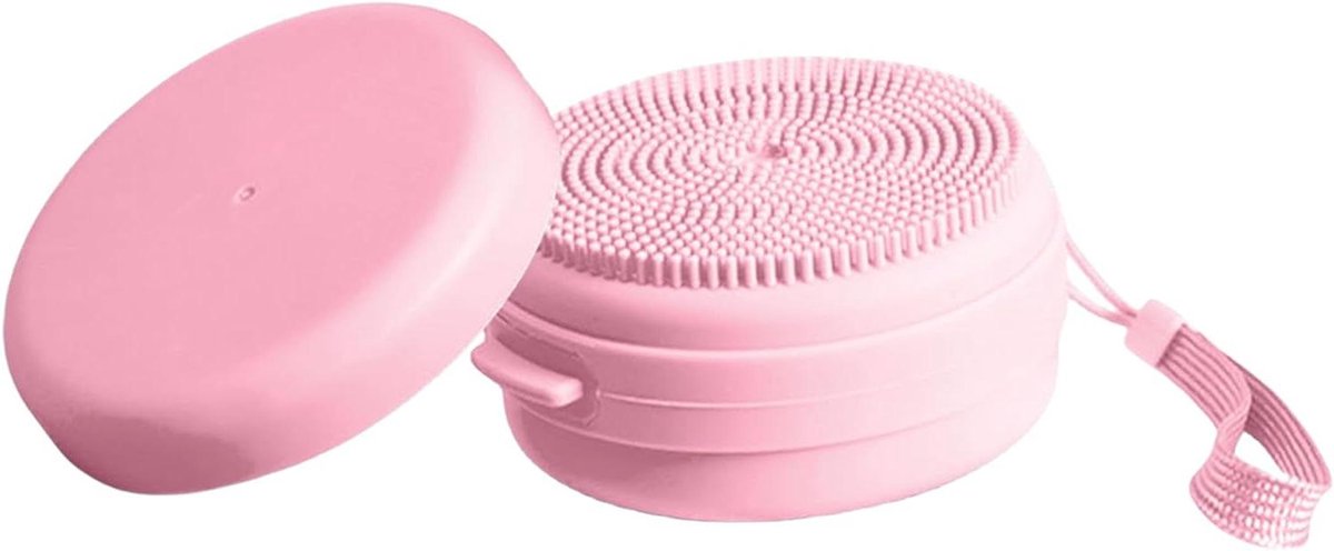 Lichaamsborstel - Siliconen scrubber - Douche reiniging - Geïntegreerde dispenser - 9 x 8.9 x 5.3 cm - Blauw