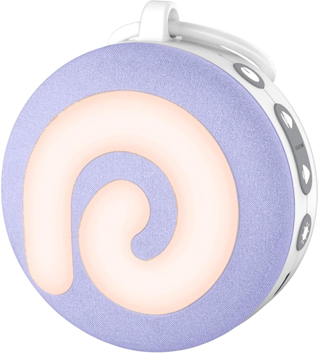 Verte White Noise Machine - D11 Draagbaar Slaaphulpmiddel Voor Baby’s Met Nachtlampje - Witte Ruis En 11 Rustgevende Geluiden Voor Tijdens Het Slapen En Op Reis - Via USB Oplaadbaar - Kinderveilig (Paars)