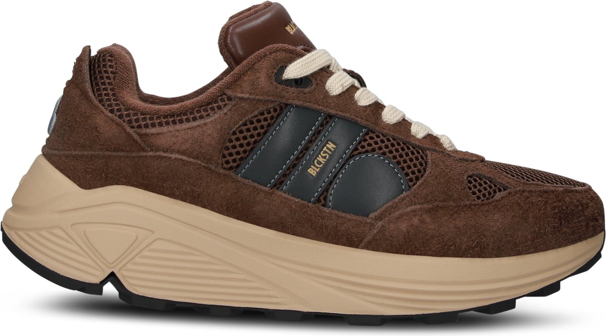 Blackstone V-RILEY - GG675 Rain Drum - Runner Sneaker - Heren - Dark brown - Maat: 41