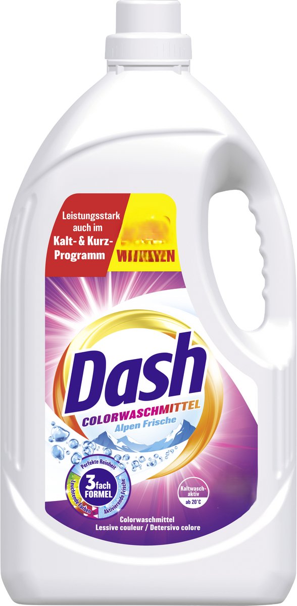 Dash Color Fresh Vloeibaar Wasmiddel - Gekleurde Was - 4,95 L - 110 Wasbeurten
