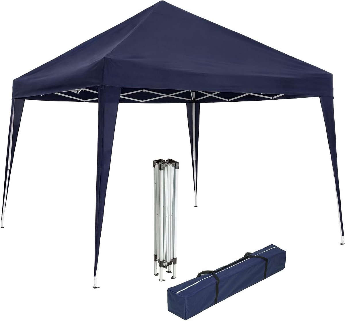 Opvouwbaar Paviljoen - Partytent Tuin - Feestelijke Bijeenkomsten - Snel Pop-Up Systeem - 300 x 300 cm - Blauw