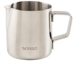 SORSO Barista melkkannetje, roestvrij staal, 350 ml – Zilver