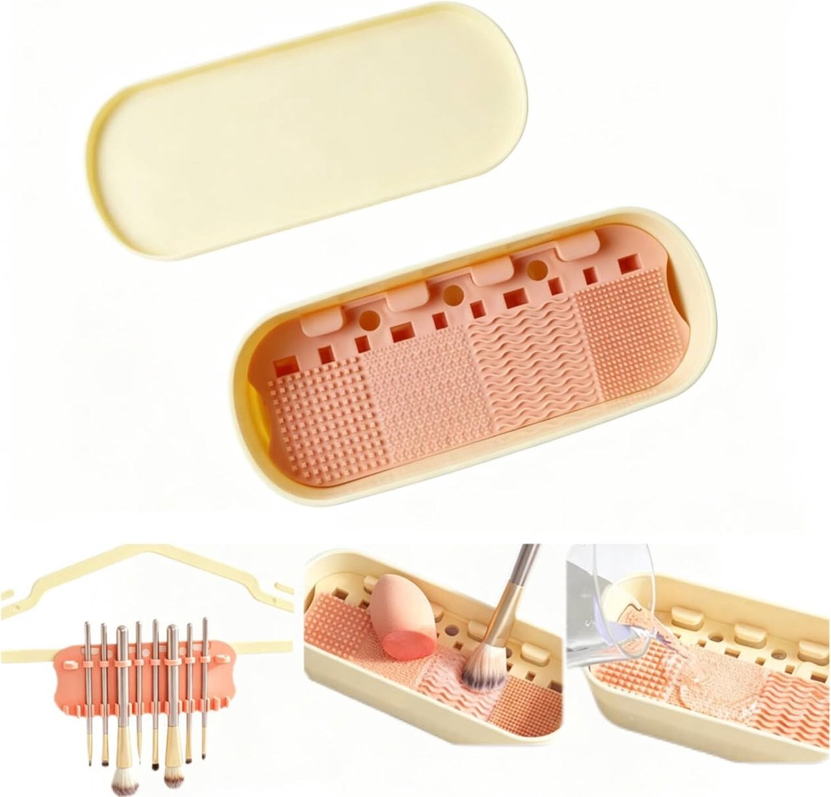 Effectieve Borstelreiniger voor Make-up, Geschikt voor Diverse Texturen en Beauty Blenders, Ideaal voor Hygiënische Make-up Applicatie