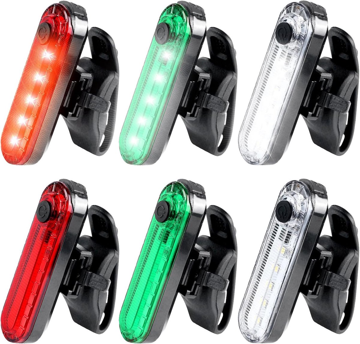 6 stuks led-navigatielichten voor boten, bootnavigatielichten, bootnavigatielichten, boeglichten, waterdichte signaallampen, 4 soorten knippermodus, voor marine boot jacht