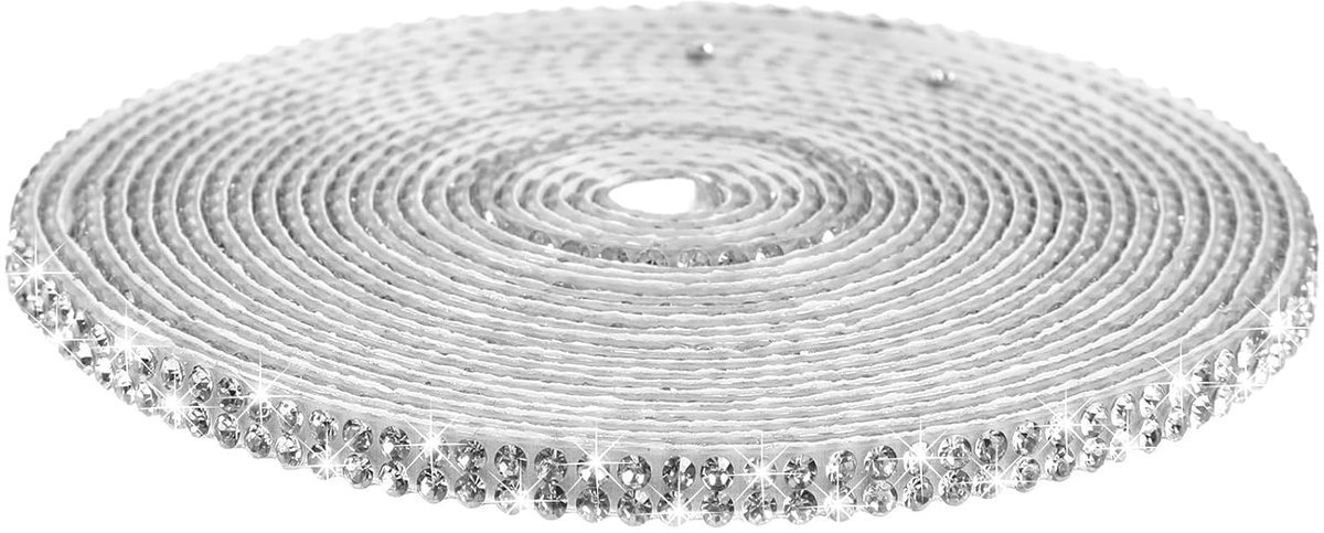 5 m strass lint, zelfklevende, zelfklevende strass linten, lijm met kristallen, zelfklevende decoratieve tape voor auto, kunstnijverheid, mobiele telefoon