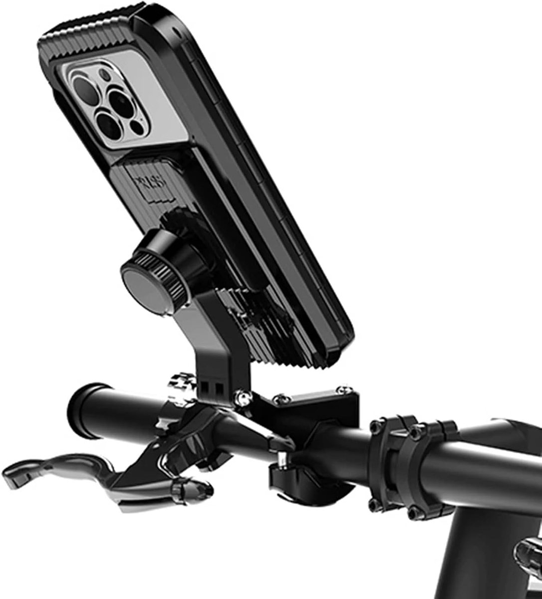 telefoonhouder voor motorfiets, waterdicht, universeel, fiets, scooter, smartphone, 360° draaibare telefoonhouder voor smartphone van 5,5-7,0 inch