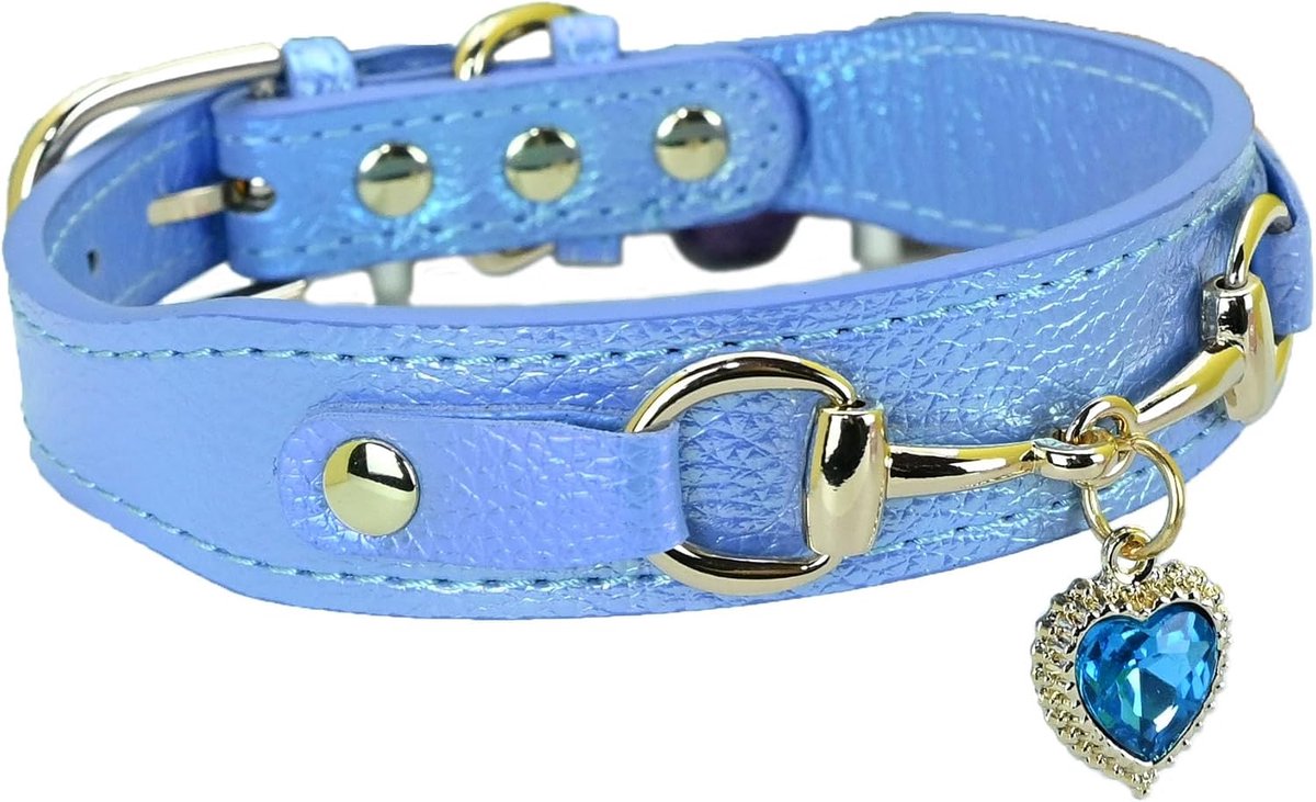 Leuke Hond Halsband met een Legering Hartvormige Hanger voor Kleine Honden Katten
