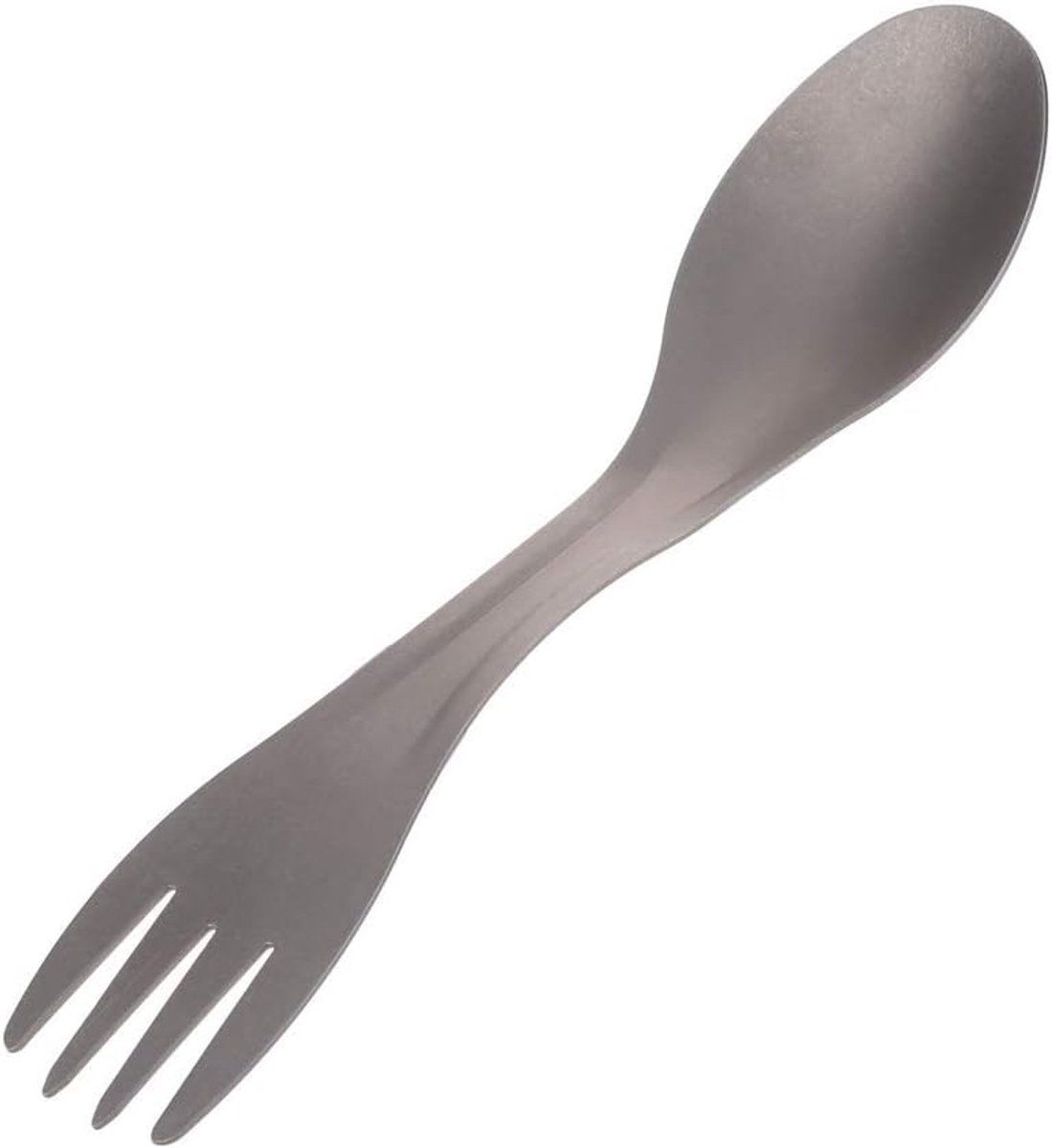 2-in-1 vork en lepel, van titanium, licht, voor kamperen en reizen
