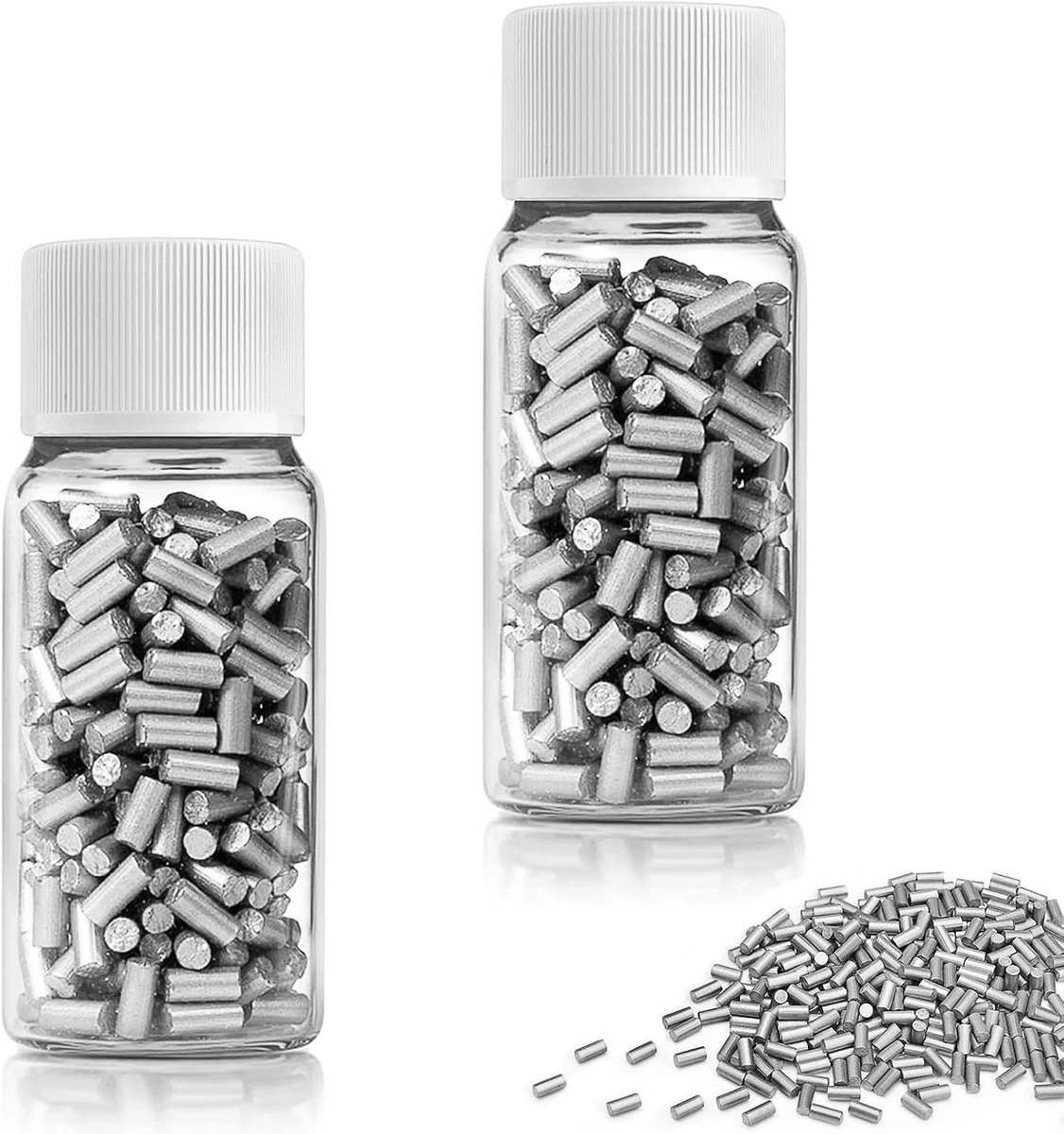 600 stuks universele vuurstenen zilver – voor Zippo en Clipper | 2,2 x 5 mm, betrouwbare ontsteking, 600 stuks in reisdoos, geschikt voor Zippo, Clipper en de meeste benzine-aanstekers