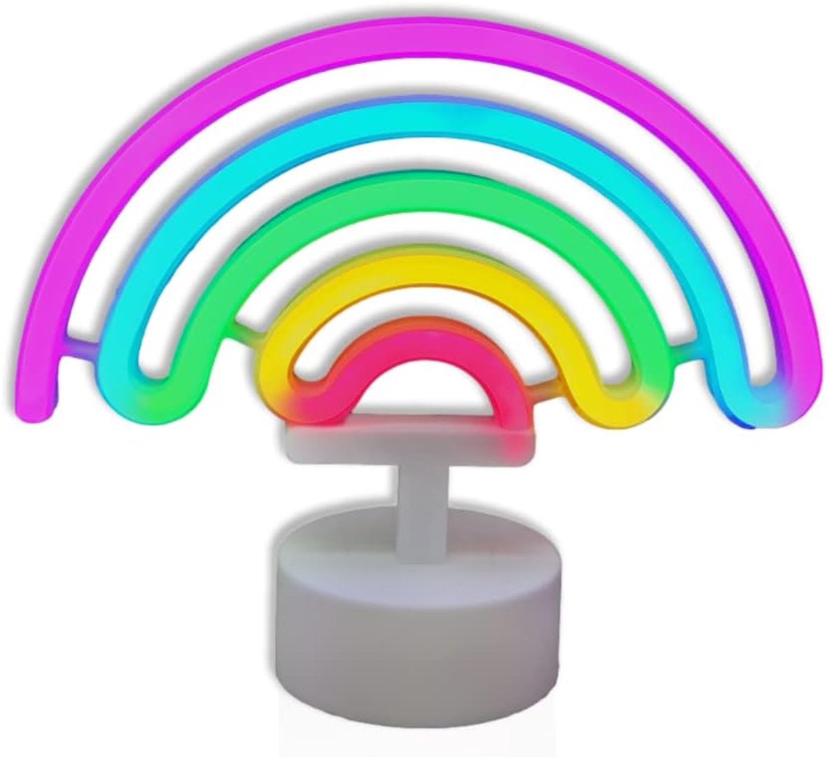Neon Lichtbalk Rainbow - Kleurrijk ontwerp - Sfeervolle verlichting - Creëer een magische ambiance - SnelShoppen