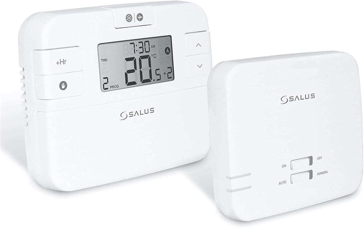 Draadloze thermostaat - programmeerbaar 5/2 dagen - handmatige bediening - verwarmingsboostfunctie - SnelShoppen