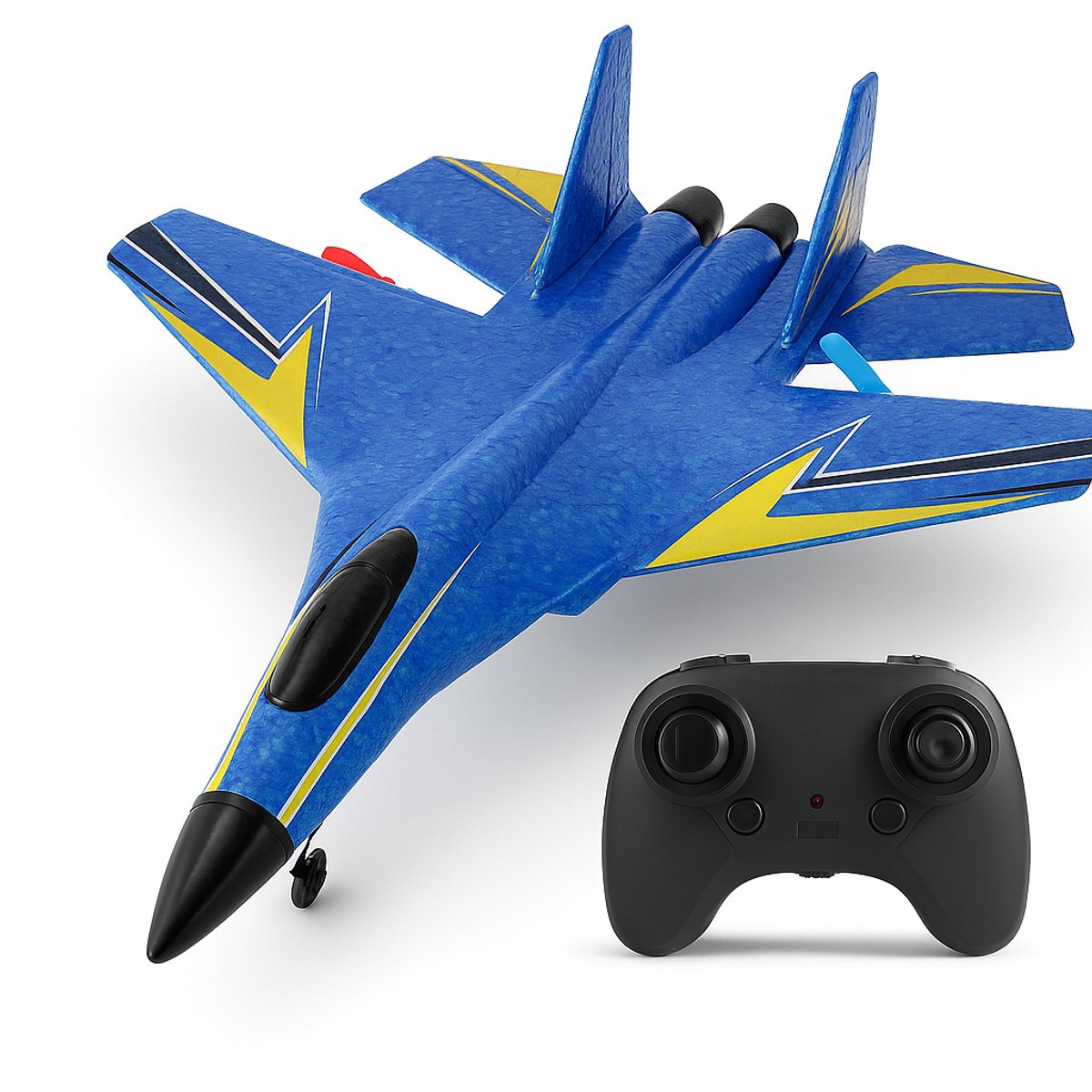 Niba® HW-33 RC vliegtuig Met Afstandsbediening - Straaljager Blauw - TIKTOK - Drones - 2024 Vliegtuigen - Ready To FLY - Op Afstand Bestuurbaar - Speelgoed Volwassenen - Oplaadbaar - MAX 50 KM/U !!
