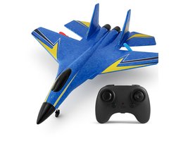 Niba® HW-33 RC vliegtuig Met Afstandsbediening - Straaljager Blauw - TIKTOK - Drones - 2024 Vliegtuigen - Ready To FLY - Op Afstand Bestuurbaar - Speelgoed Volwassenen - Oplaadbaar - MAX 50 KM/U !!