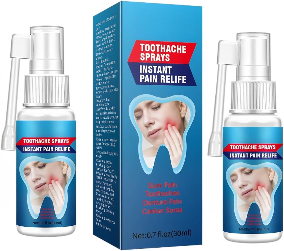 Gum Protect Repair Drops 2PC - Verfrissende spray - Vermindert roodheid en zwelling - Directe verlichting - SnelShoppen