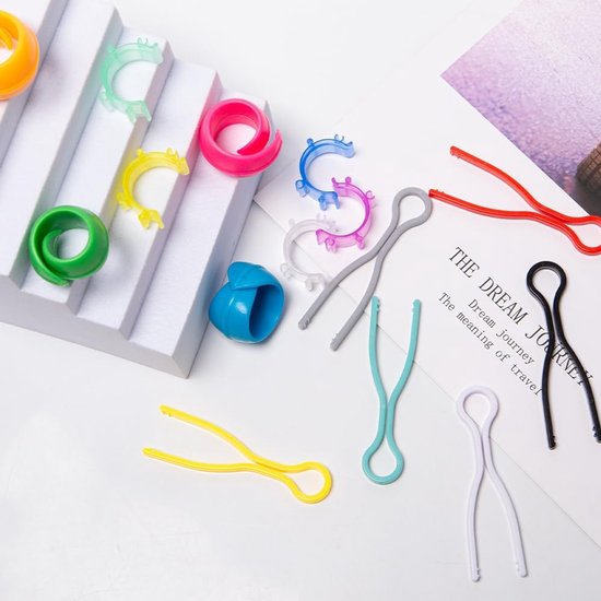 88 stuks, spoelhouder, gekleurde garenspoelhouder, naaispoelhouder van kunststof, houders voor naaien, accessoires voor het organiseren van garenrollen — afbeelding 4