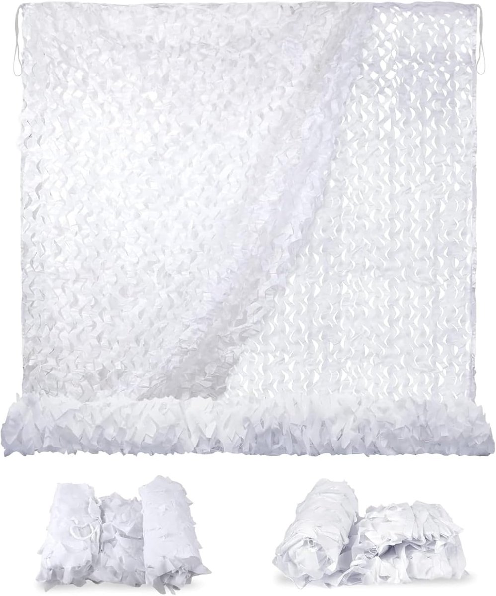 4 x 5 m camouflagenet voor buiten, camouflagenet voor jacht, camping, bos, tuin en andere scènes, militair camouflagenet